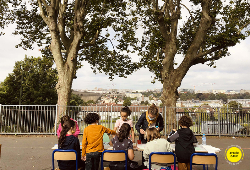 Atelier avec les enfants  à Arcueil