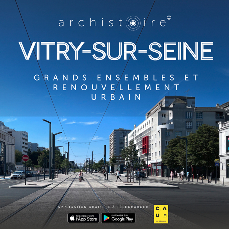 Parcours centre-ville de Vitry dans l'application Archistoire