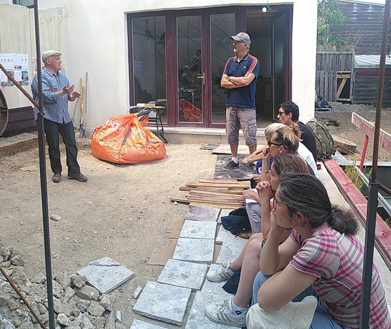 Visite d'un chantier mené par Francis LANDRON à Ivry-sur-Seine