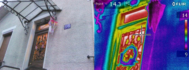 Clichés pris lors d'une visite à domicile réalisée par le pôle énergie du CAUE du Val-de-Marne