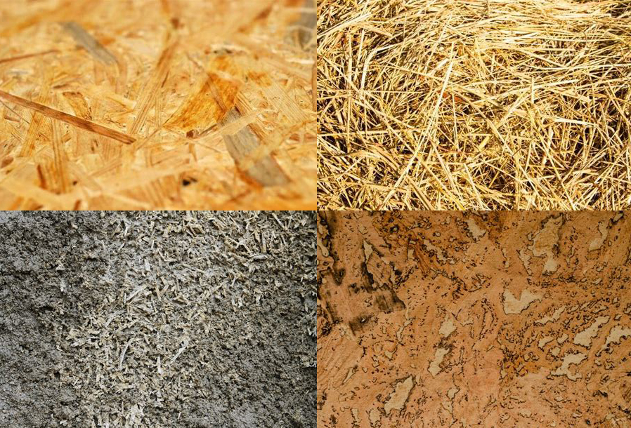 Matériaux biosourcés : Laine de bois, paille, béton de chanvre, liège