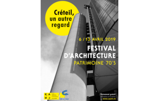 Affiche festival d'architecture à Créteil - avril 2019