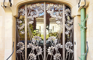 Villa Majorelle, Nancy - Détail de la porte d'entrée - Architecte Henri Sauvage