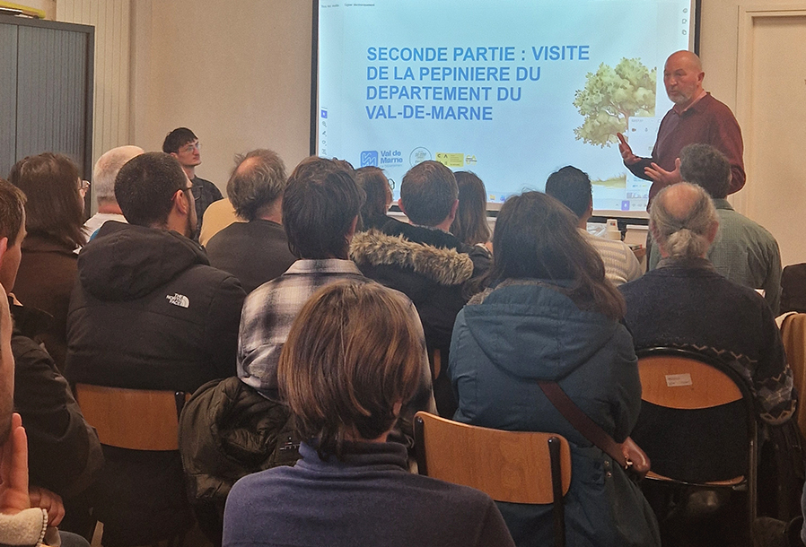 Atelier sur l’adaptation des arbres au changement climatique, Pépinière de Mandres-les-Roses, Janvier 2026